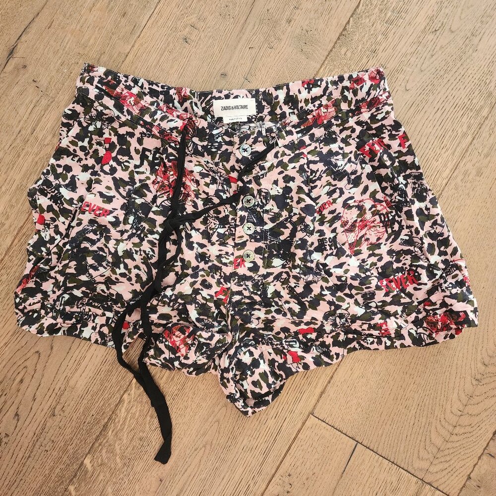 Zadig % Voltaire printed shorts size 34 XS